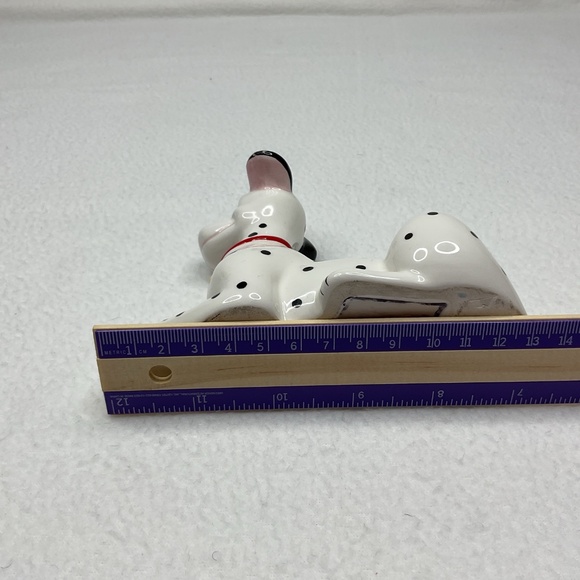 Disney 101 Dalmatians 5" Porcelain Pongo A Red Collar And Gold Medallion Dog - Picture 6 of 10